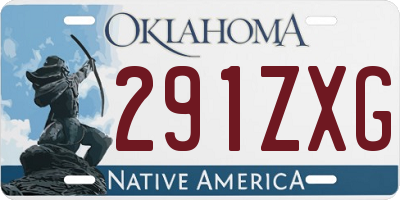 OK license plate 291ZXG