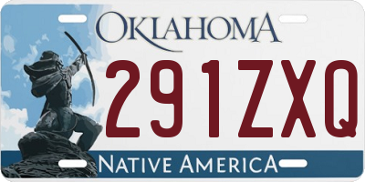 OK license plate 291ZXQ