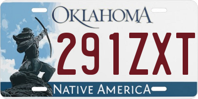 OK license plate 291ZXT