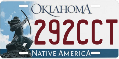 OK license plate 292CCT