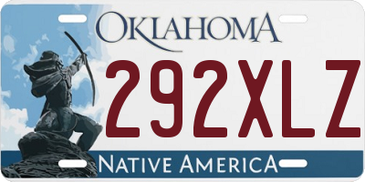 OK license plate 292XLZ