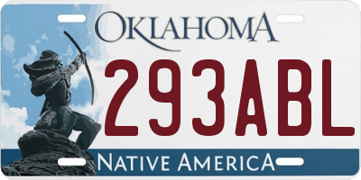 OK license plate 293ABL