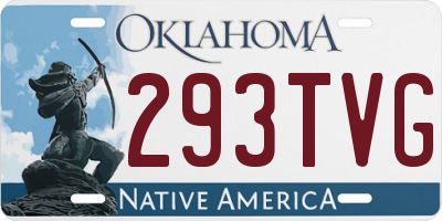 OK license plate 293TVG