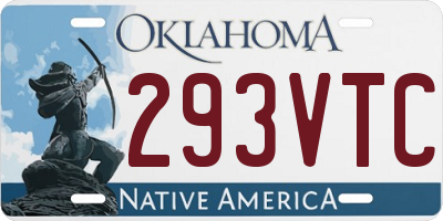 OK license plate 293VTC