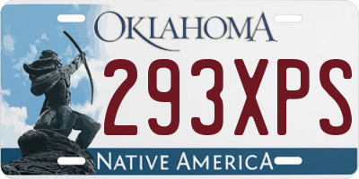 OK license plate 293XPS