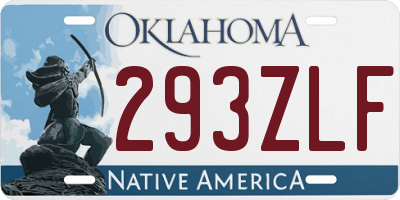 OK license plate 293ZLF