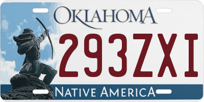 OK license plate 293ZXI