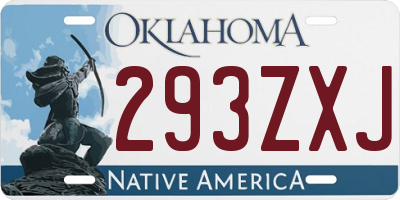 OK license plate 293ZXJ