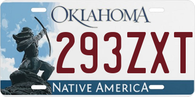 OK license plate 293ZXT