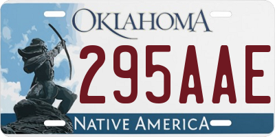 OK license plate 295AAE