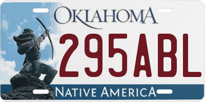 OK license plate 295ABL