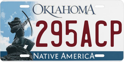 OK license plate 295ACP
