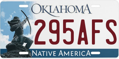 OK license plate 295AFS
