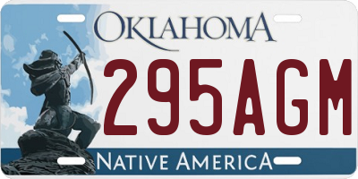 OK license plate 295AGM