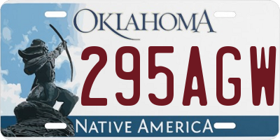 OK license plate 295AGW