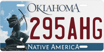 OK license plate 295AHG