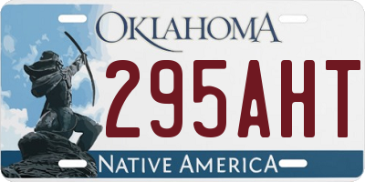 OK license plate 295AHT