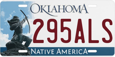 OK license plate 295ALS