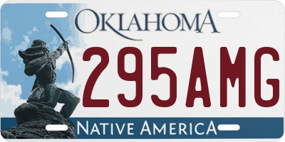 OK license plate 295AMG