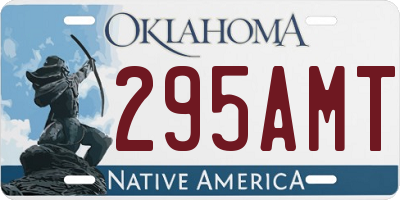 OK license plate 295AMT