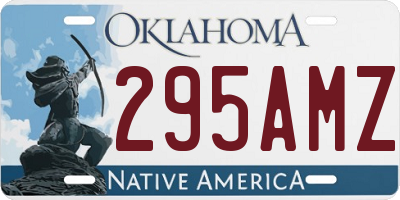 OK license plate 295AMZ