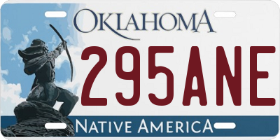 OK license plate 295ANE