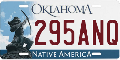 OK license plate 295ANQ