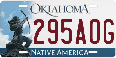 OK license plate 295AOG