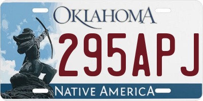 OK license plate 295APJ