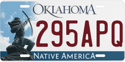 OK license plate 295APQ