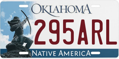 OK license plate 295ARL