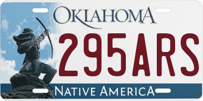OK license plate 295ARS