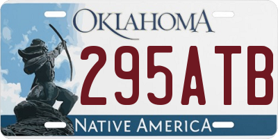 OK license plate 295ATB