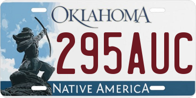 OK license plate 295AUC