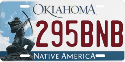 OK license plate 295BNB