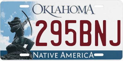 OK license plate 295BNJ