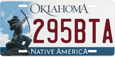 OK license plate 295BTA