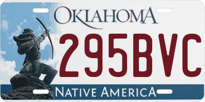 OK license plate 295BVC