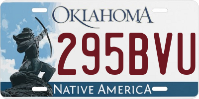 OK license plate 295BVU
