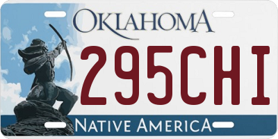 OK license plate 295CHI