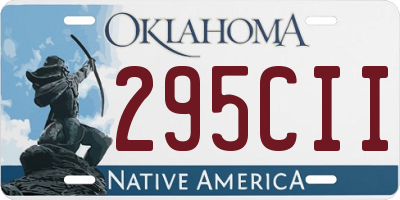 OK license plate 295CII