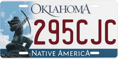 OK license plate 295CJC