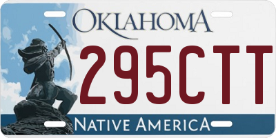 OK license plate 295CTT