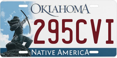 OK license plate 295CVI