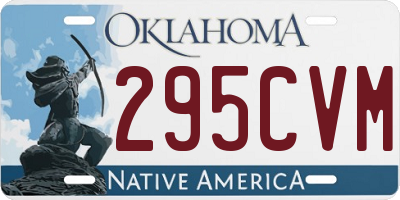 OK license plate 295CVM