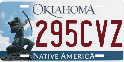 OK license plate 295CVZ