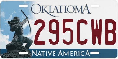 OK license plate 295CWB