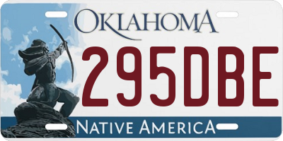 OK license plate 295DBE