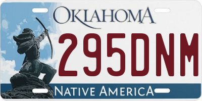 OK license plate 295DNM