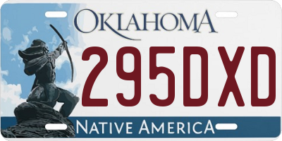 OK license plate 295DXD